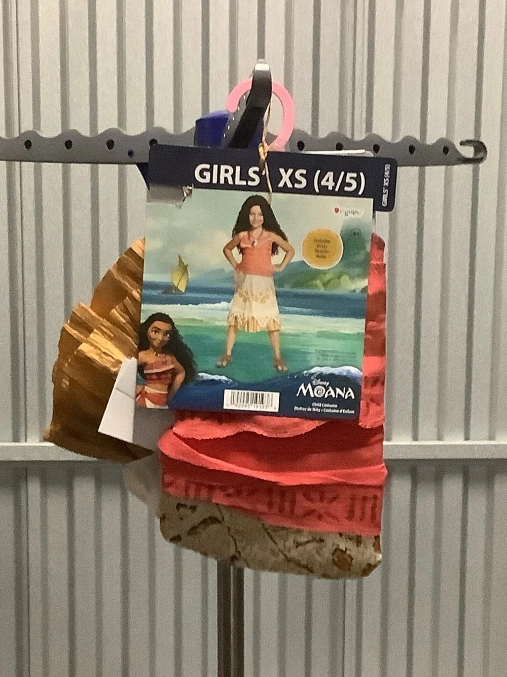 Disney Moana Girls Halloween Costume Skirt Set in Coral, Gold, Tan size XS (4-5)